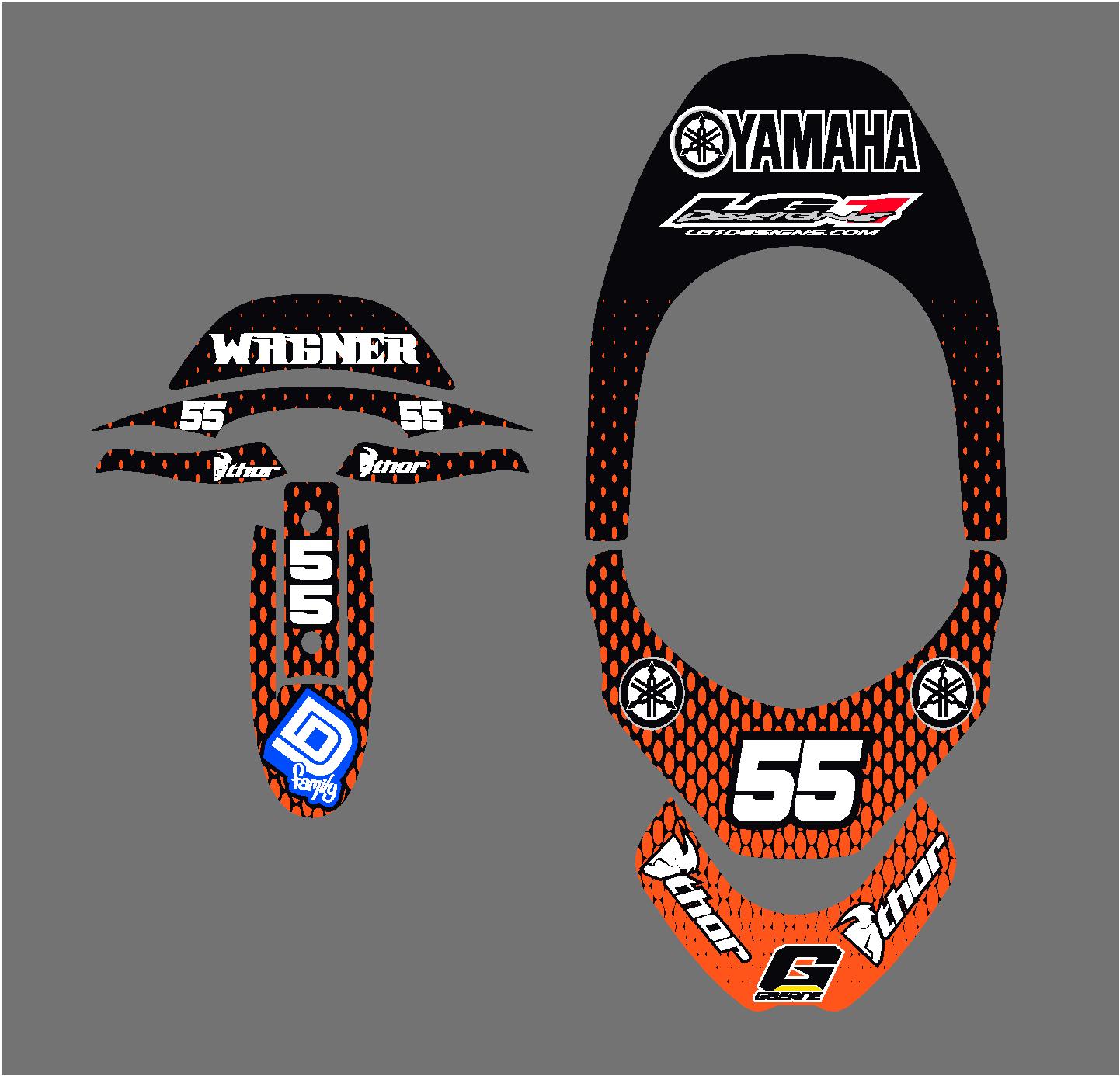 leatt graphics, alpinestar graphics, neck brace graphics, motcross